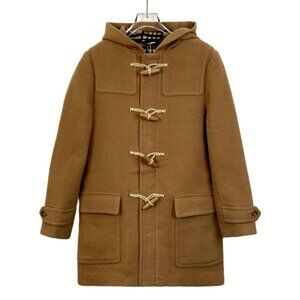 Burberry Brown Wool Toggle Coat 12Y